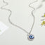 Wholesale Jewelry Fashion Devil's Eye Alloy Rhinestone Pendant Necklace