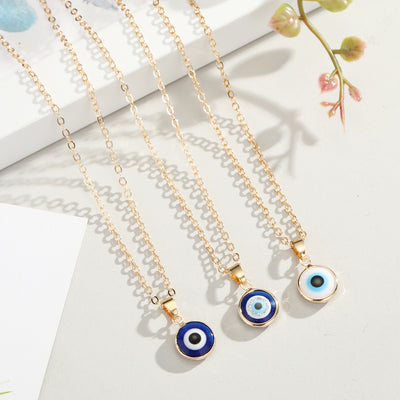 Wholesale Jewelry Fashion Eye Alloy Pendant Necklace
