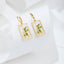 Geometric Hollow Plant Cactus Earrings