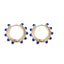 Colorful Round Pearl Acrylic Hoop Earrings for Women