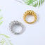 Retro Twist Titanium Steel Ring - Punk Style Statement Jewelry