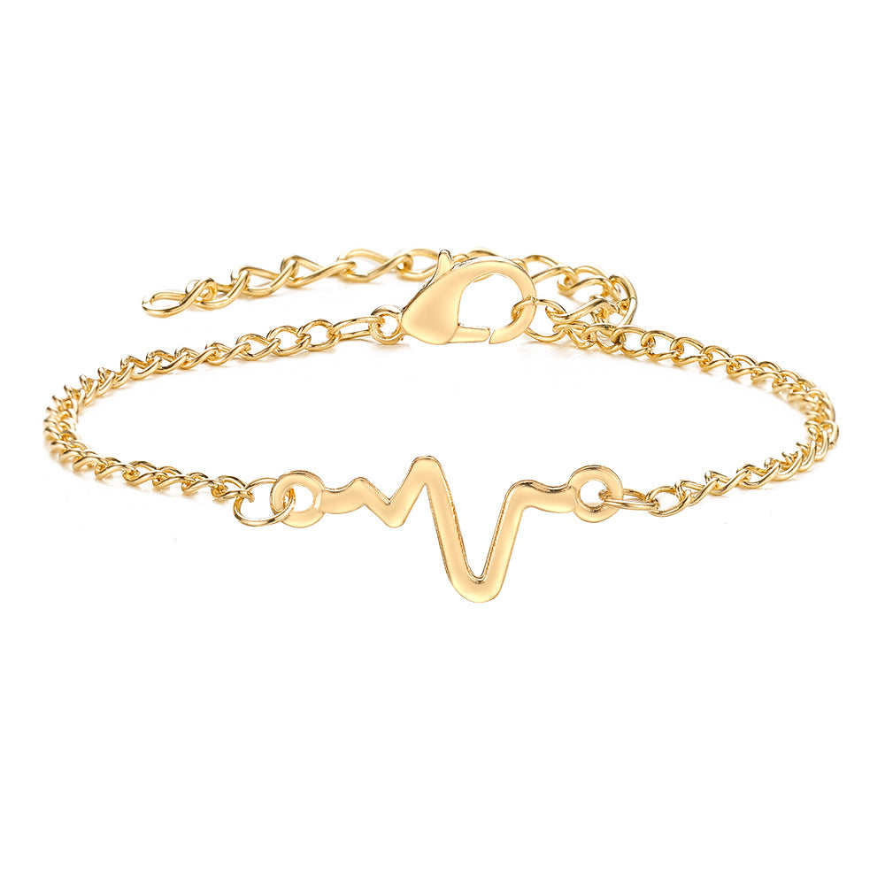 Simple Lightning Wave Fashion Bracelet for Women