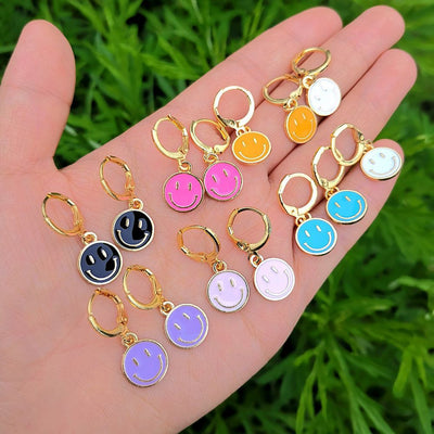 Smiley Color Pendant Earrings