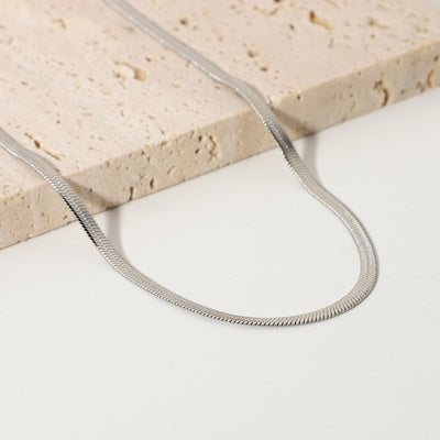 Snake Bone Chain Stainless Steel Necklace