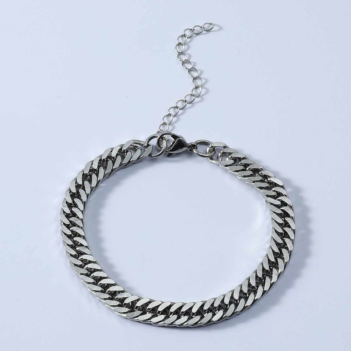 Titanium Steel Snake Bone Chain Bracelet Necklace - Men's Hip Hop Punk Style