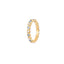 Vintage Blue Eye Ring & Multicolor Zircon Hoop Earrings Set