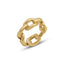 Wholesale Minimalist Square Chain Titanium Steel Ring for Women