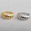 Wholesale Geometric Titanium Steel Braided Rings