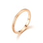 Titanium Steel Frosted Rose Gold Couple Rings