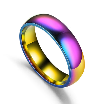 Stainless Steel Colorful Ring
