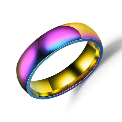 Stainless Steel Colorful Ring