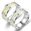 Stainless Steel Luminous Heartbeat Couple Ring
