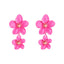 Womens Floral Paint Alloy Earrings NHLN148250