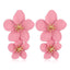 Womens Floral Paint Alloy Earrings NHLN148250