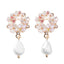 Womens Floral Plating Flower Alloy Earrings MS190419118247