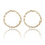 Women's Leaf Design Alloy Earrings - Irregular Circle Studs