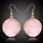 Womens Round Plastic  Resin Imitation Natural Stone Round  Earrings GO190430120011