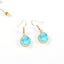 Womens Round Plastic  Resin Imitation Natural Stone Round  Earrings GO190430120011