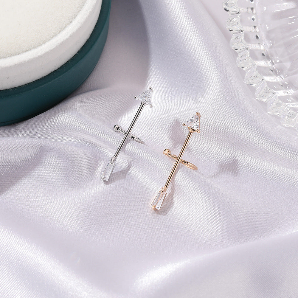 Zircon Arrow No-Piercing Ear Cuff for Women